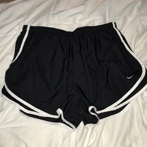 Black and White Nike Workout Shorts